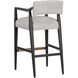 Keagan 41.5 inch Saloon Light Grey Leather Barstool
